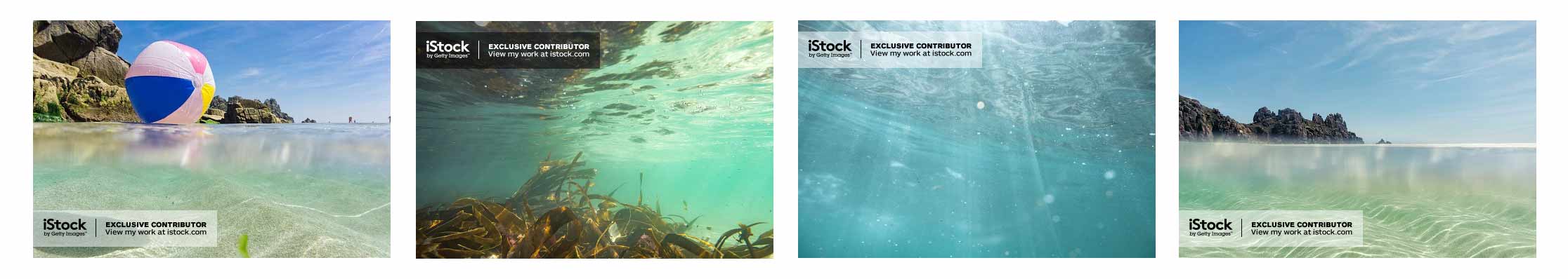 Above and Below the Sea Stock Photography.