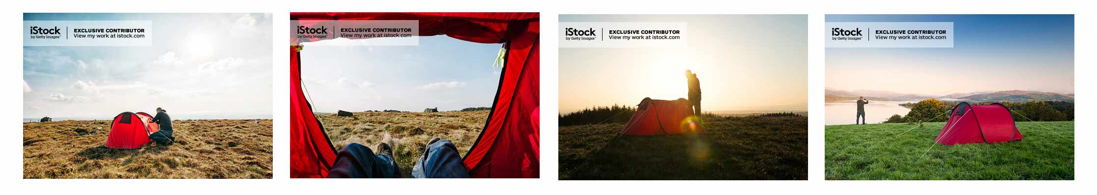 Wild Camping, Stock Photographs.